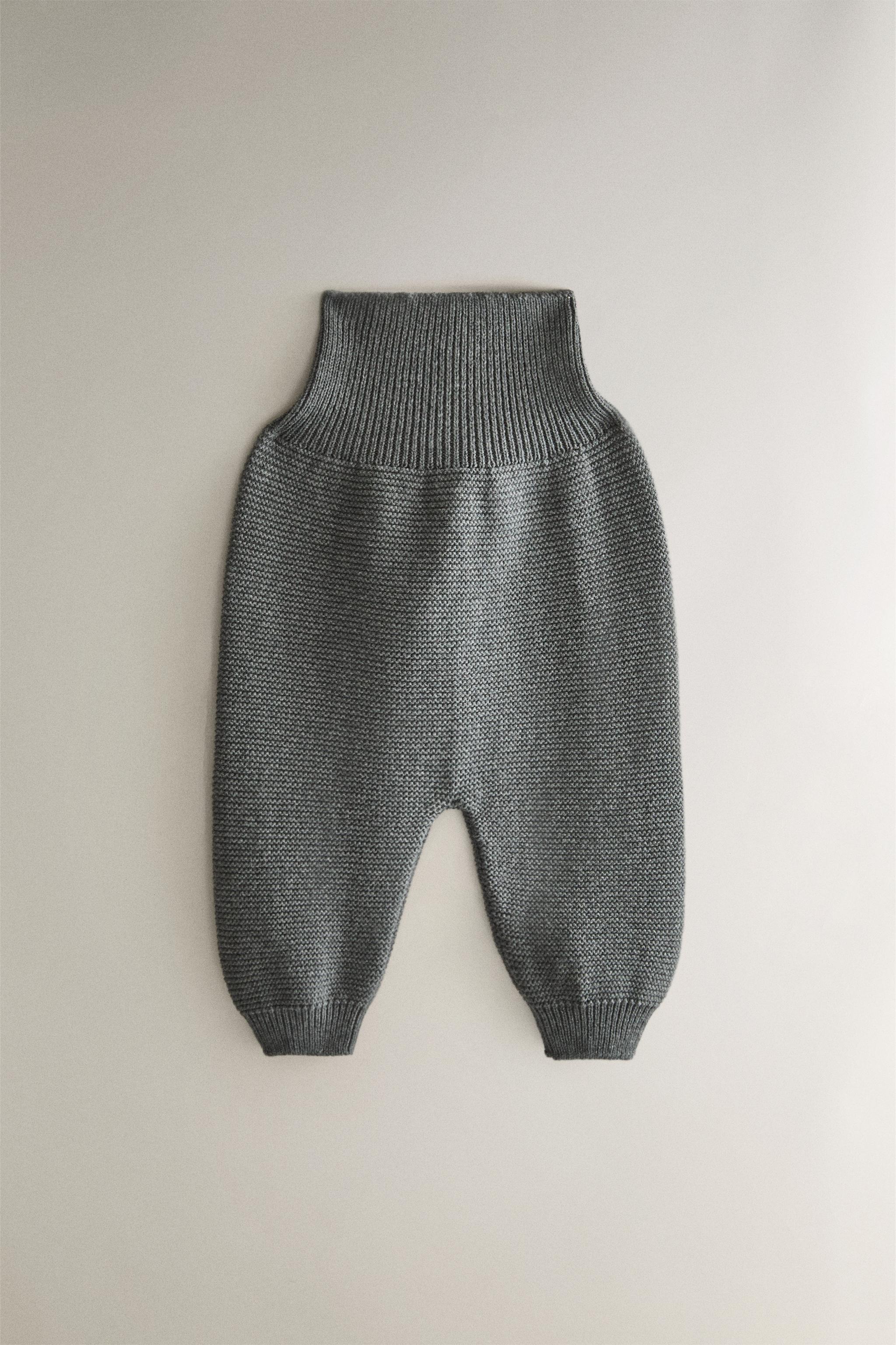 PANTALON À PIEDS BÉBÉ MAILLE